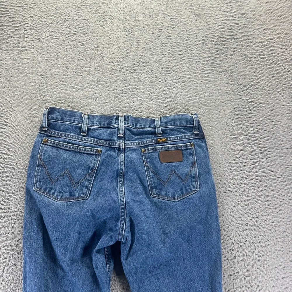 VTG Wrangler Cowboy Cut 36mwz Jeans Mens 33x32 Blue Cotton Denim Tapered Slim